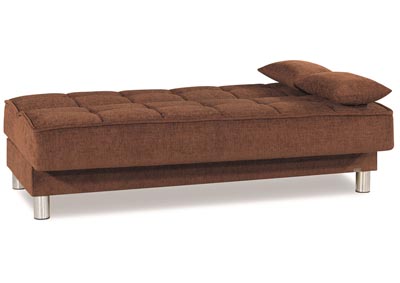 Smart Fit Brown Chenille Sofabed,Ottomanson (Previously Casamode)